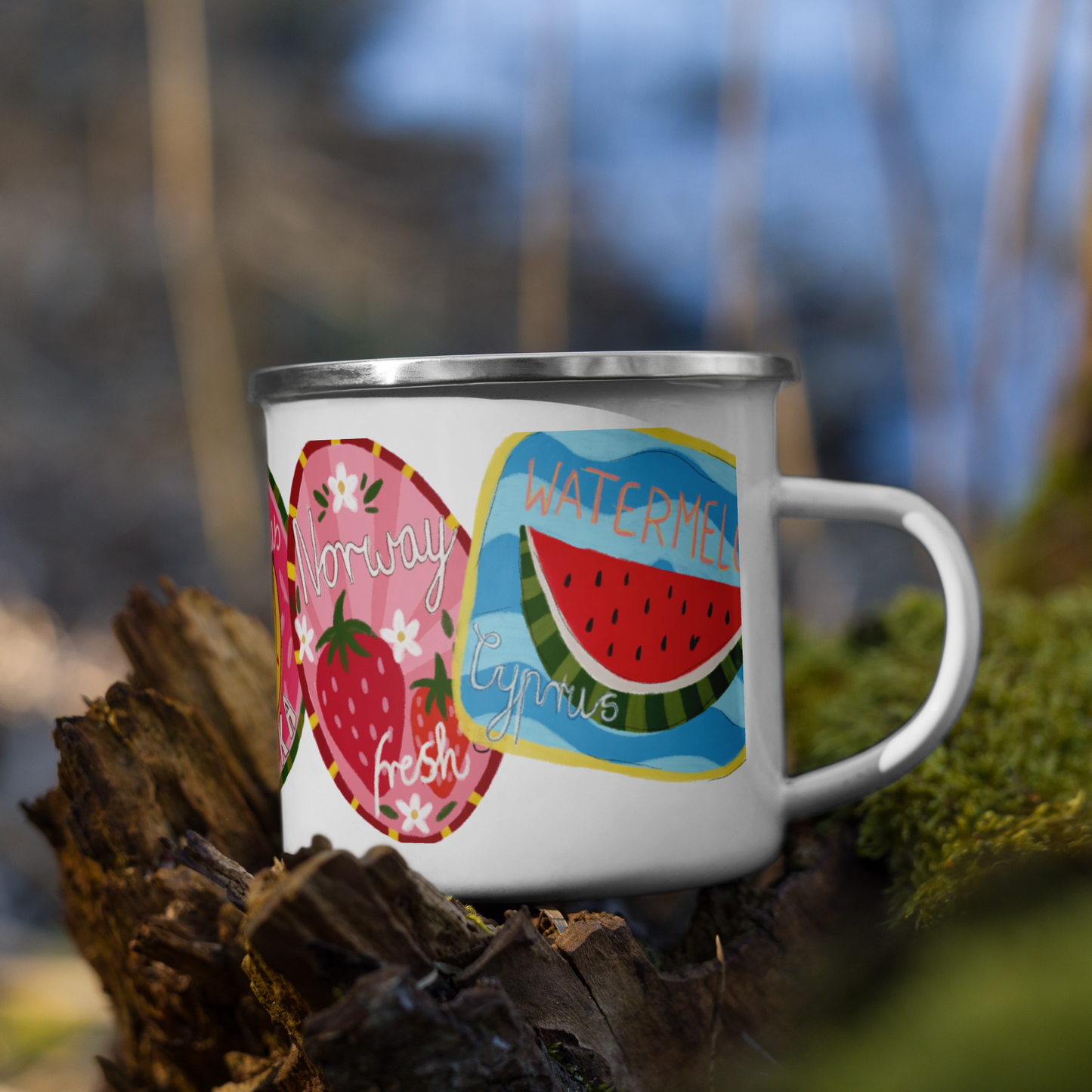 Label Enamel Mug