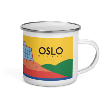 Oslo Norway Enamel Mug