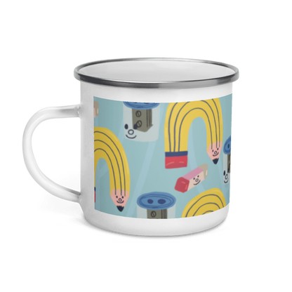 Team Work Enamel Mug