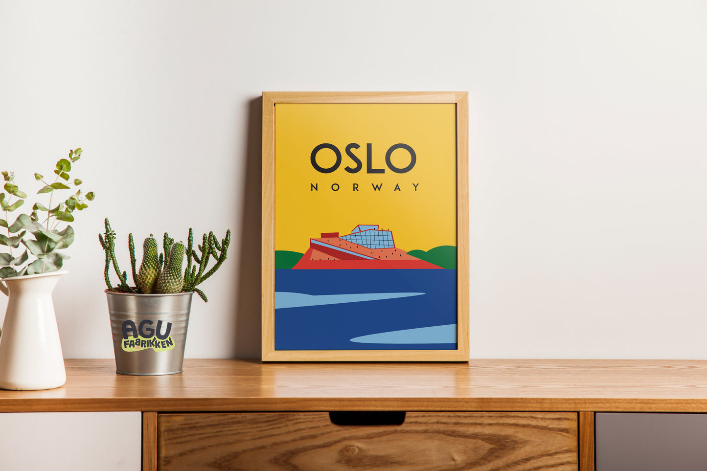 Oslo- Fun Wall Décor, Gift for Foodies, Quirky Kitchen Art, Unique Home Décor, city
