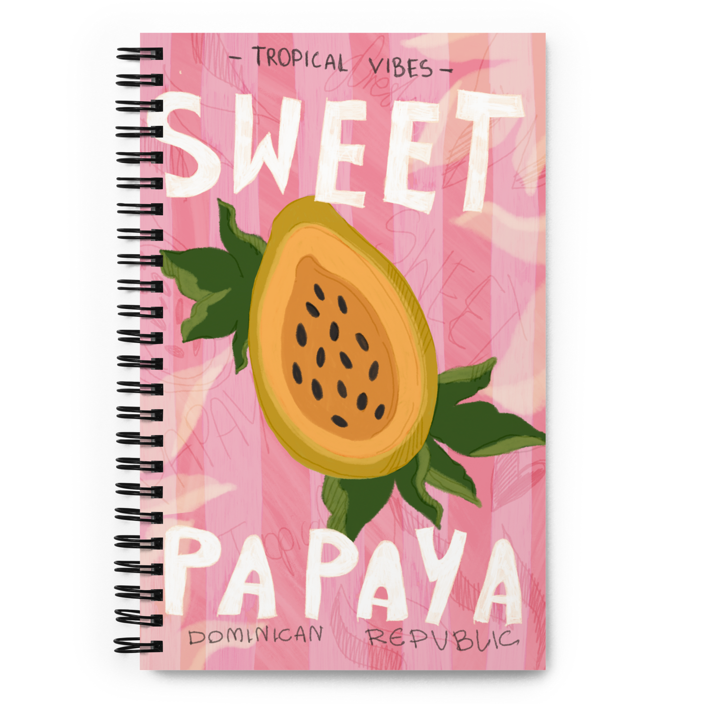 Papaya Spiral notebook