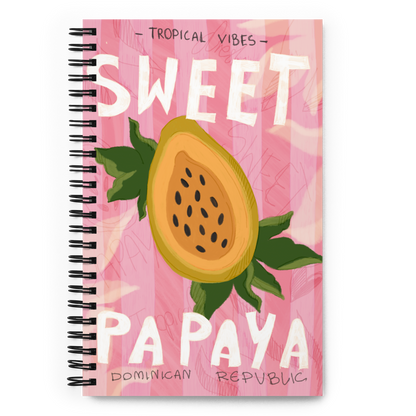 Papaya Spiral notebook