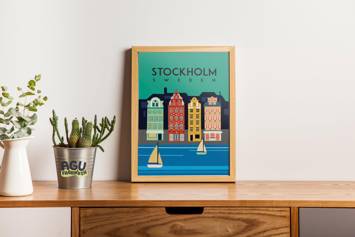 Stockholm- Fun Wall Décor, Gift for Foodies, Quirky Kitchen Art, Unique Home Décor, city